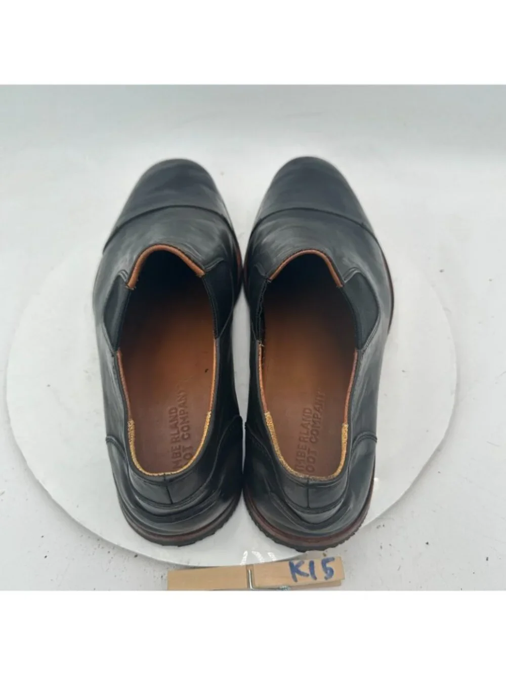 Timberland Boot Company Wodehouse Men Size 10 A1641 Black Leather Slip On Shoes